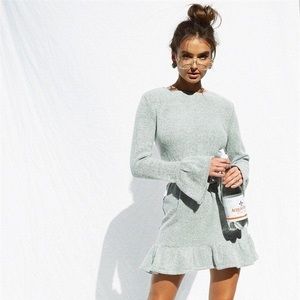 Sabo Skirt knitted grey dress